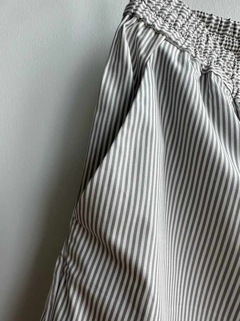 Nwt Af Agger Egyptian Cotton Poplin Shirt & Shorts Set Gray White Stripe Size 1 — image 8 of 8